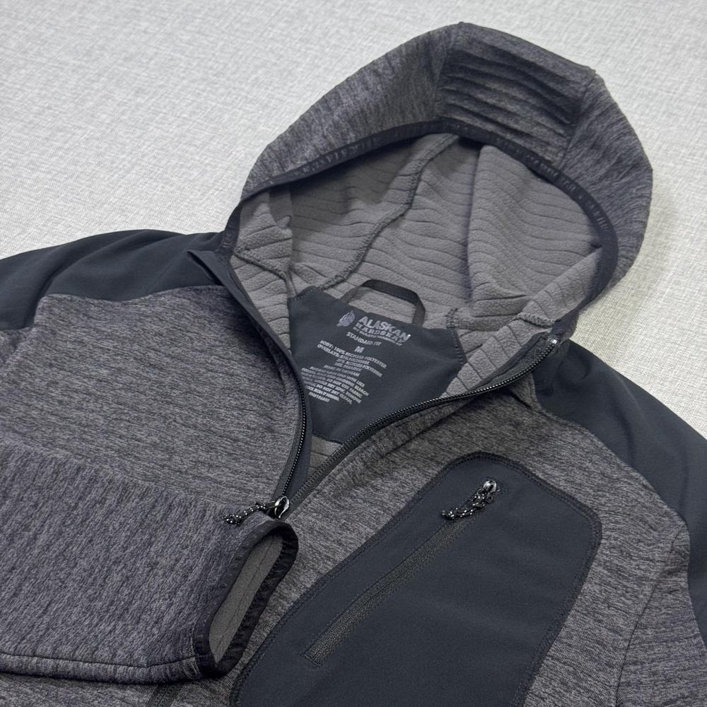 Alaskan Hardgear Duluth Trading Co. Hoodie Jacket Mens M Gray Full Zip Pockets